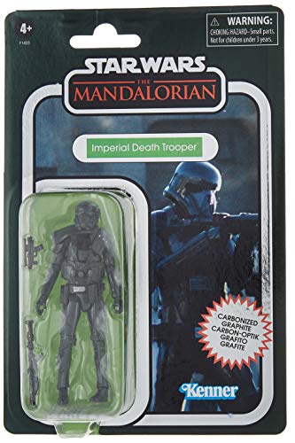 Star Wars Juguete de Imperial Death Trooper de la Colección Carbonizada Vintage Collection, Figura de 9.5 cm de The Mandalorian, a Partir de 4 Años (Hasbro F14235L0)