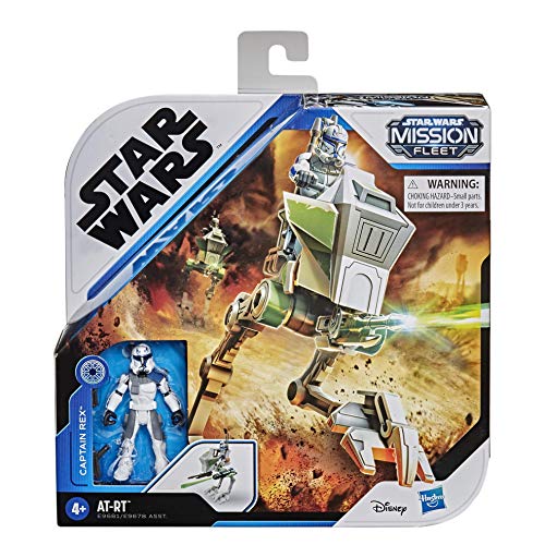 Star Wars Mission Fleet Expedition Class Capitán Rex Clone Combat Figura y vehículo de 6 cm, Juguetes para niños de 4 años en adelante