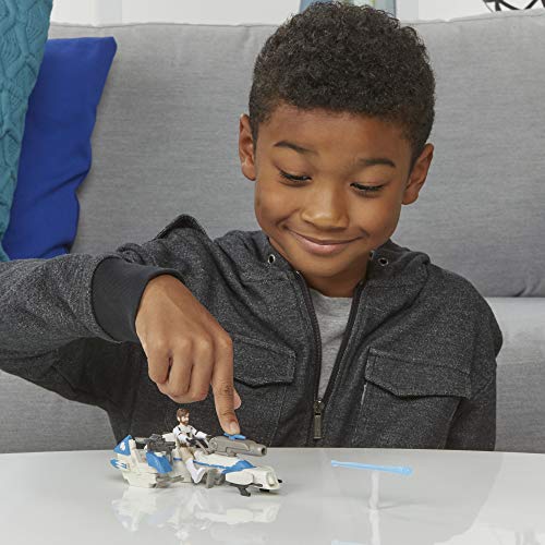 Star Wars Mission Fleet Expedition Class OBI-WAN Kenobi Jedi Speeder Chase Figura y vehículo de 6 cm, Juguetes para niños de 4 años en adelante