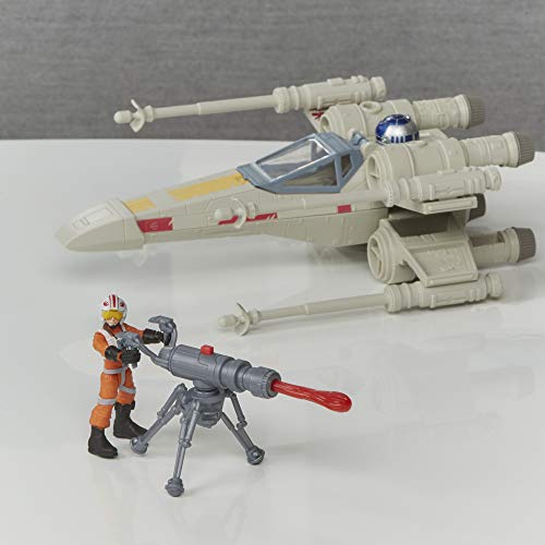 Star Wars Mission Fleet Stellar Class Luke Skywalker X-Wing Fighter Figura y vehículo de 2.5 Pulgadas, Juguetes para niños a Partir de 4 años