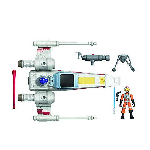 Star Wars Mission Fleet Stellar Class Luke Skywalker X-Wing Fighter Figura y vehículo de 2.5 Pulgadas, Juguetes para niños a Partir de 4 años