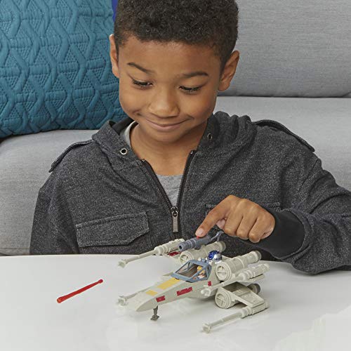 Star Wars Mission Fleet Stellar Class Luke Skywalker X-Wing Fighter Figura y vehículo de 2.5 Pulgadas, Juguetes para niños a Partir de 4 años