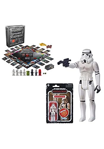 Star Wars The Mandalorian Monopoly Edición Coleccionista con Retro Remanant Stormtrooper Figura de acción