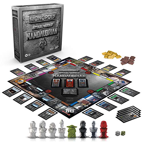 Star Wars The Mandalorian - Monopoly Unisex Juego de Mesa Standard, Plastico,