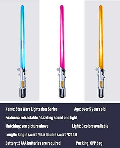 Star Wars Toy Scream Saber Lightsaber - de ​luz Retráctil Espada Juegos de rol, Simula la Batalla con Sonido y Efectos el Sable de ​luz Electrónico A