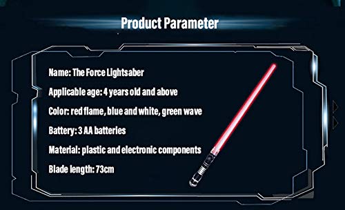 Star Wars Toy Scream Saber Lightsaber Juegos de rol, simula la Batalla con Sonido y Efectos El Sable de luz electrónico ​Blue