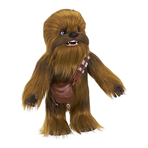 Star Wars última copiloto chewie interactiva de juguete de felpa, las combinaciones 100+ sonido y movimiento estándar marrón