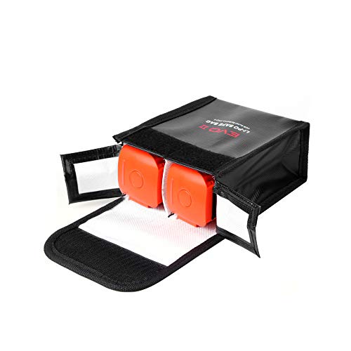 Staright Reemplazo para Autel EVO II Drone Batería de LiPo portátil Bolsa de alenamiento de Seguridad Resistente al Calor Alenamiento Resistente al Fuego 2 batería Bolsa de protección