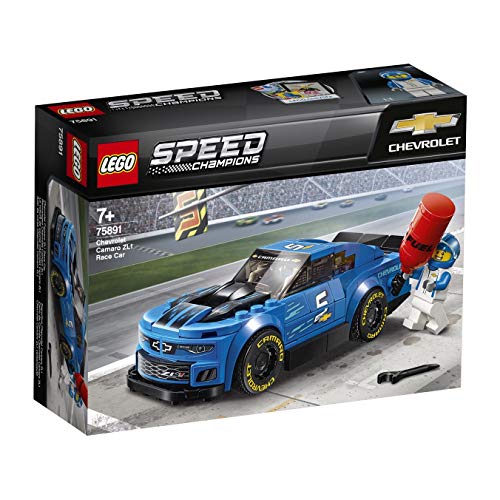 Steinchenwelt Juego de 2 coches de carreras Lego Speed Champions 75891 Chevrolet Camaro ZL1 + 75893 2018 Dodge Challenger SRT Demon y 1970 Dodge Charger R/T