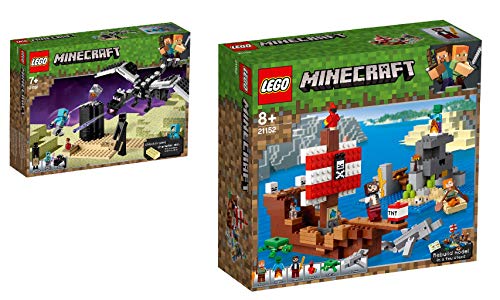 Steinchenwelt Lego Minecraft 21151 - Juego de 2 figuras de la última batalla y 21152