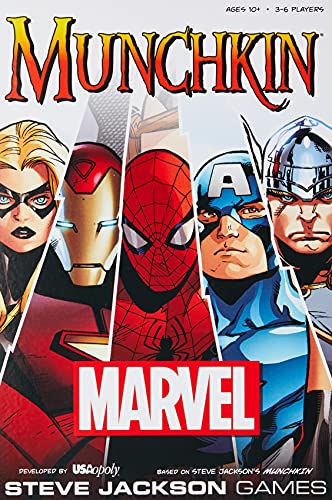 Steve Jackson Games - Munchkin: Marvel - Juego de Mesa