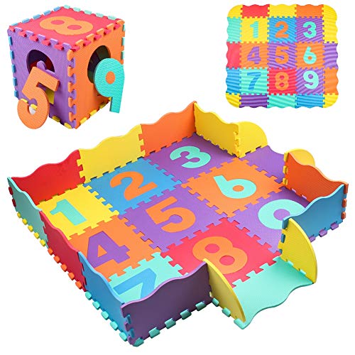 StillCool Alfombra Puzzle para Niños, Alfombra de Juguete de Espuma Tridimensional para Rompecabezas, 25 Piezas de Grosor (0,47 Pulgadas) para decoración de la habitación de los niños