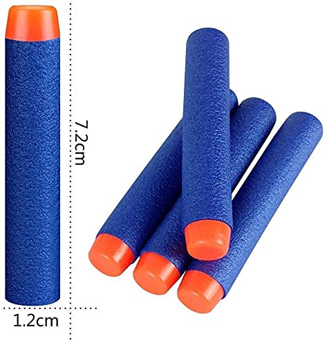 StillCool Nerf Dardos, 100 Pezas 7,2cm Espuma Suave Dardos Recarga Bala Blasters para Nerf N-Strike Elite Serie Niños Juguete Pistola Bullet Munición ( Azul Oscuro)