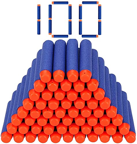 StillCool Nerf Dardos, 100 Pezas 7,2cm Espuma Suave Dardos Recarga Bala Blasters para Nerf N-Strike Elite Serie Niños Juguete Pistola Bullet Munición ( Azul Oscuro)