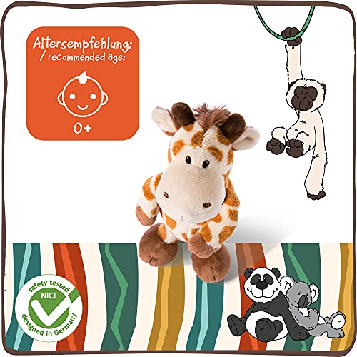 Suave Jirafa de Juguete 20cm - Tiernos Juguetes para niñas, niños y bebés - Esponjoso Animal Relleno para Jugar y abrazar - Animales de Peluche Colección Zoo Friends