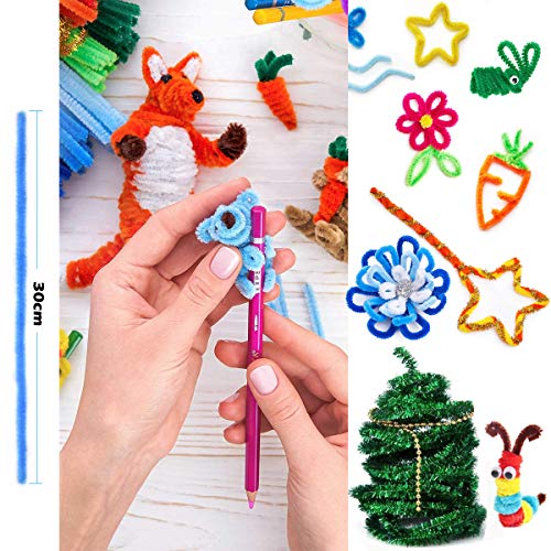 Suministros de Artes y Manualidades para Niñas, Kit de Arte Artesanal de Labores para Niños, DIY Set de Arte para Niños, Artes Tallo de Chenilla para Bricolaje Arte Manualidades Creativas Decoraciones