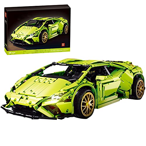 SUNI Piezas de construcción para coches deportivos de técnica para Lamborghini Huracàn Evo RWD, 2285 bloques de construcción para coches de carreras, compatible con la técnica Lego.