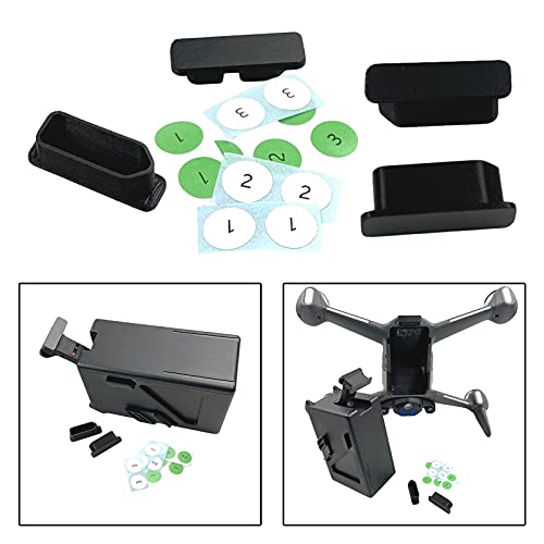 SunniMix 4 Puertos de Carga de Batería, Protector de Enchufe Antiarañazos, Tapa para dji FPV, Duradero para Un Prolongado