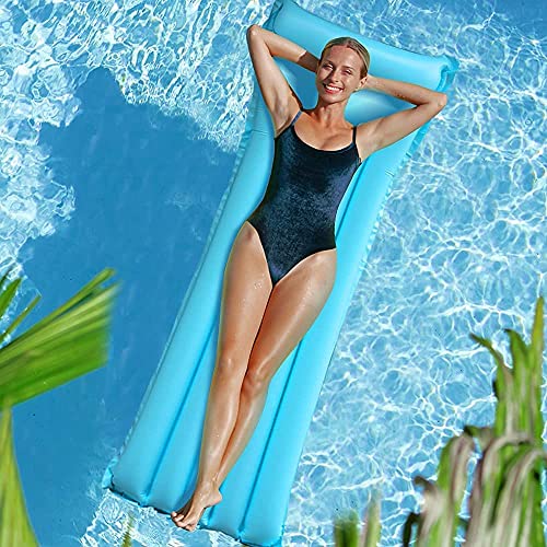 Sunshine smile Hamaca Hinchable, 183 x 68 cm, Hamaca de Agua Hinchable, Cama de natación Hinchable, Hamaca de Agua para Piscina, Hamaca Hinchable con Red para Adultos…