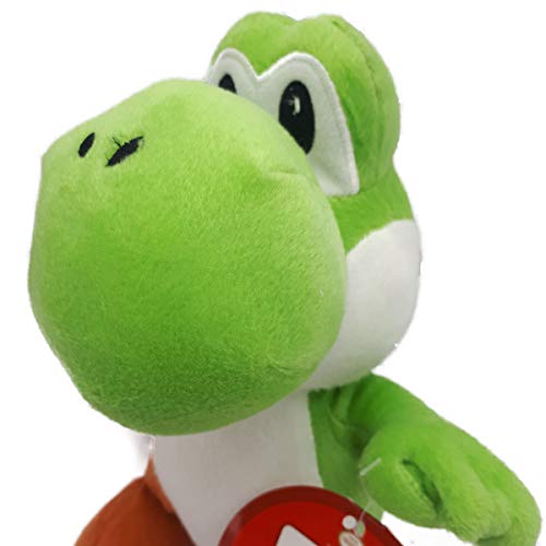 Super Mario (30cm) y Yoshi (27cm) ¡Peluche, Juguetes Suaves, Original, 2 Caracteres Disponibles! (Yoshi_Plush_27cm)