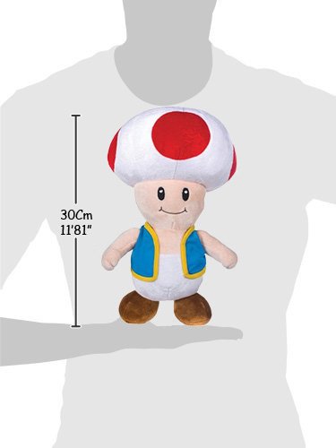 Super Mario Bros - Peluche Seta Toad de 30centimetros Calidad Super Soft