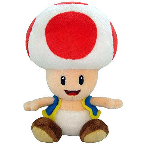 SUPER MARIO gmsm6p01toadnew Bros – Producto Oficial de Nintendo 24 cm Peluche Toad