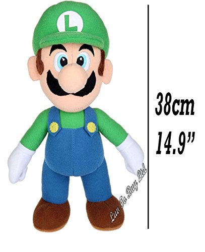 Super Mario-Kong-Luigi-Toad-Yoshi, Peluche, Peluches, 5 personnages Disponibles! (Luigi :38cm)