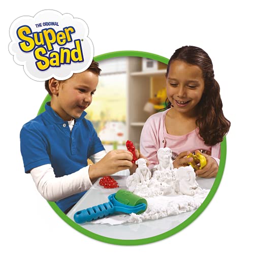 Super Sand Cubo 600 gr (Surtido Formas) La Arena Mágica para modelar, Multicolor (Goliath 918119006)