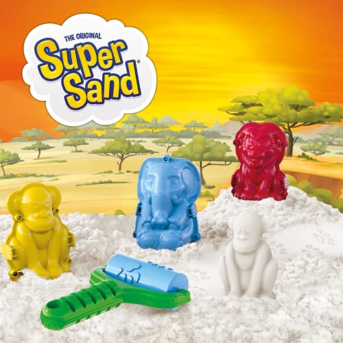 Super Sand Cubo 600 gr (Surtido Formas) La Arena Mágica para modelar, Multicolor (Goliath 918119006)