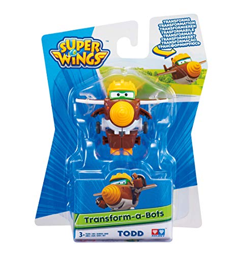 Super Wings EU720022 Transform-a-Bots Todd, Color Brown