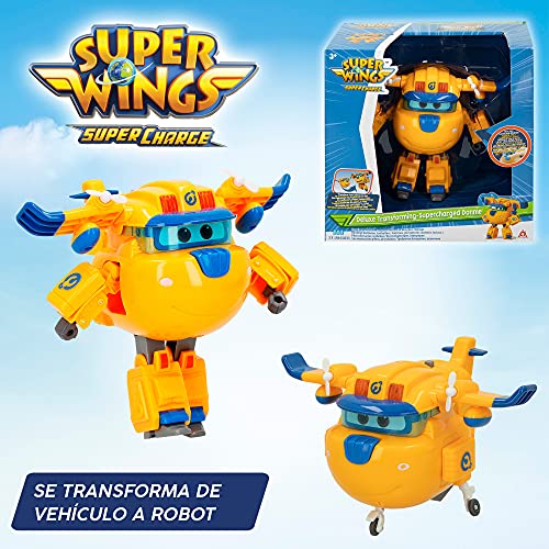 Super Wings - Figura Super Charge luz & Sonido, Donnie (ColorBaby, 85396)