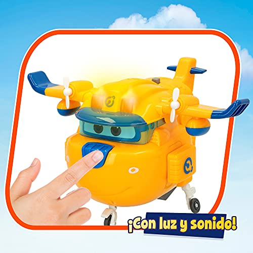 Super Wings - Figura Super Charge luz & Sonido, Donnie (ColorBaby, 85396)