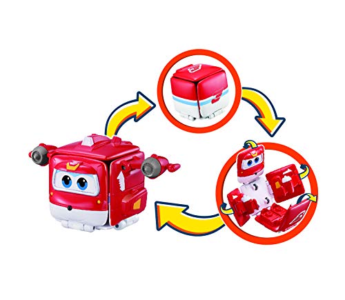 Super Wings Flip Surprise Jett & Dizzy – Paquete Express Avión – Bloques Reversibles y transformables del Dibujo Animado Juguete para niños de 3 años y más adelante, EU740570A