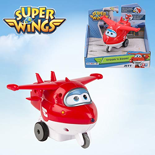 Super Wings- Jett personaje de fricción (Colorbaby 75868)