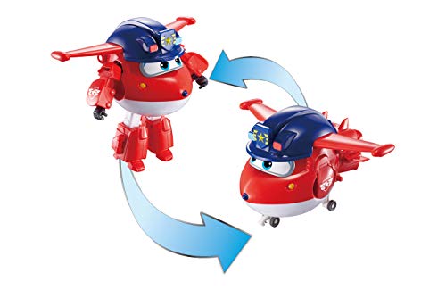 Super Wings Police Jett 5" Transformador Personaje