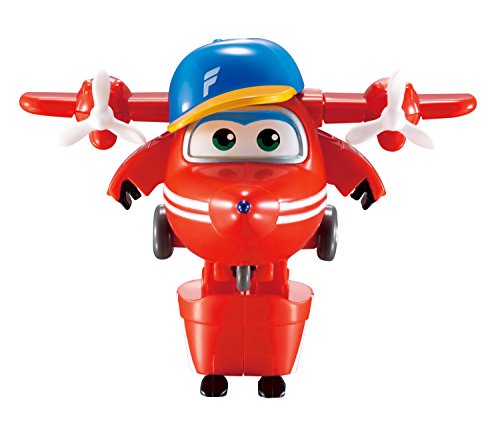 Super Wings Superwings Transform-a-Bots Flip, Color Red (EU720021)