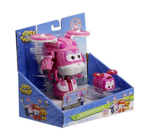 Super Wings- Transforma a Dizzy y Super Pet, Color Rosa (Alpha Animation EU750424)