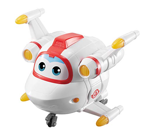 SUPER WINGS Transforming Astro – Avión de Juguete Convertible de 12 cm y Figura de Robot – Figura y Robot transformable de la Serie Animada Super Wings