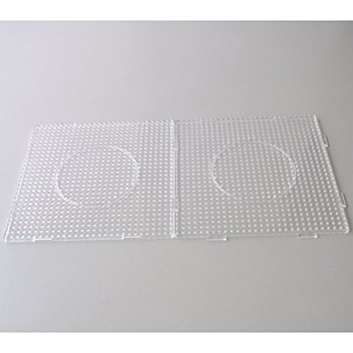 SUPVOX 6pcs tableros de Perlas de fusibles Cuadrados Grandes y Transparentes de plástico Pegboards para niños Craft Beads 5 mm