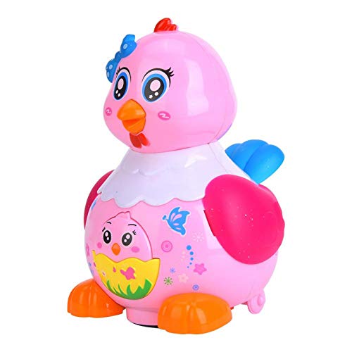 Surebuy Juguete Lindo de la gallina del Aspecto Que Pone los Huevos del Juguete de los niños(Rosado)