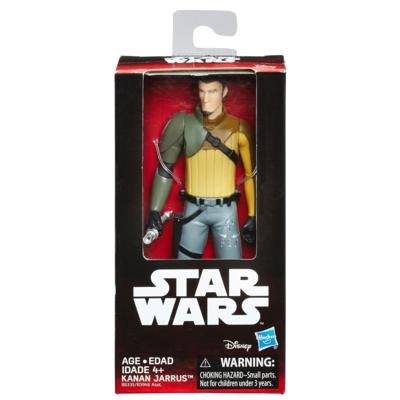 S&W Hasbro - B6335 - Figura Personaje de Kanan Jarrus de Star Wars The Force Awakens El Despertar de la Fuerza Original - Multicolor - 15cm