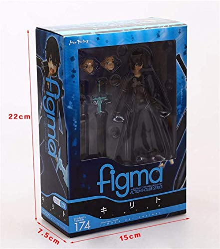 Sword Art Online Figure Changeable Face Kirito 14cm Anime Action Figure PVC Action Model Decoration Toy Gift Doll Collection