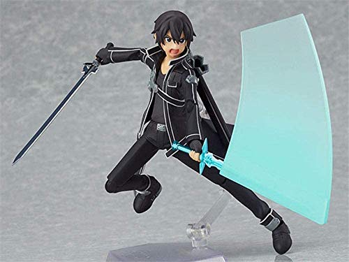 Sword Art Online Figure Changeable Face Kirito 14cm Anime Action Figure PVC Action Model Decoration Toy Gift Doll Collection