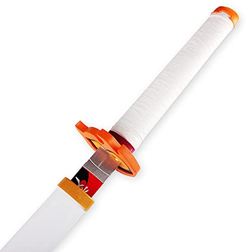 SXNYC Katana de Madera Cos Espada de Madera para Rengoku Kyoujurou, Juguete de Espada Katana, Arma de Madera Ninja Katana, Tamaño 104cm