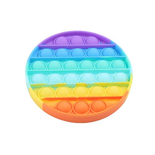 SYLCY Chunxiaqiu Pop It Fidget Toy, Sensorial Push Pop It Fidgets, Push Bubble Sensorial Fidget, Autism Needs Squeeze Sensorial para aliviar el estrés, Juguete para niños y Adultos (Color Redondo)