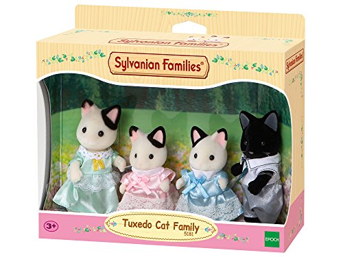 Sylvanian Families-5054131051818 Animales Familia gatos esmoquin (Epoch para Imaginar 5181) , color/modelo surtido