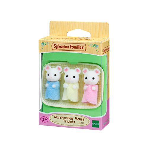 Sylvanian Families - 5359 - Familia Nutria + - 4533 - Carrito Doble de bebés