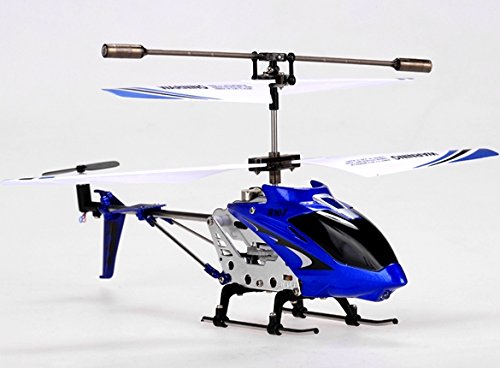 Syma S107G Helicóptero RC de metal con 3 canales y mando a distancia Azul