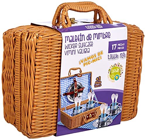 Tachan - Set picnic vichy en cesta de mimbre (CPA Toy Group 20517) , color/modelo surtido