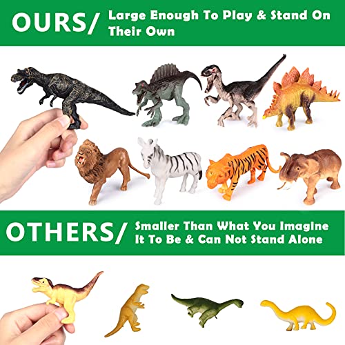 Tacobear Camión Grande Juguete Dinosaurios Juguetes Camión de Transporte con 8pcs Figuras Dinosaurio Animales Camión Juguete Dinosaurios para Niños Juego Dinosaurios Regalos para Niños de 3-8 Años